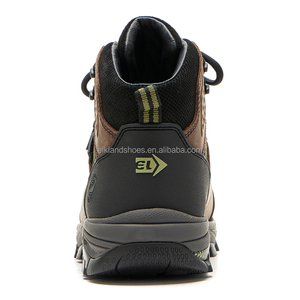 Bottes de sécurité pour hommes à embout composite, bottes de travail personnalisées en cuir Crazy Horse, chaussures de sécurité pour hommes - Product Image 4