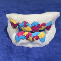 Bijoux Hip-Hop en Argent 925, Grillz Personnalisés Émaillés 6 Hauts 6 Bas
