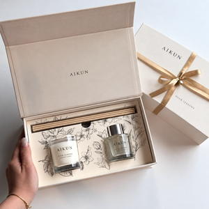 Coffret Cadeau Diffuseur de Parfum en Verre Double Style Aikun avec Insert Personnalisé, Étiquette Privée, OEM ODM, Vente Directe Usine pour Cadeaux d'Événements - Product Image 2