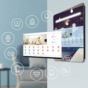 Espelho redondo para banheiro, de alta qualidade, moderno, para música, reprodução, wi-fi, câmera hd, mágica, android, tv, espelho led, 5 anos - Product Image 5