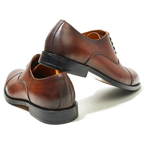 Chaussures Oxford en cuir véritable de vachette pleine fleur vintage, décontractées et habillées, pour affaires et occasions formelles - Product Image 4