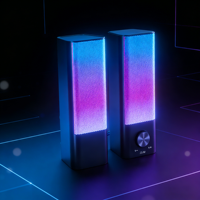 Ensemble de haut-parleurs DJ PJT-BSP2039, haut-parleurs pour ordinateur de fête, haut-parleurs stéréo USB multimédia avec LED/commande du volume, haut-parleur de jeu