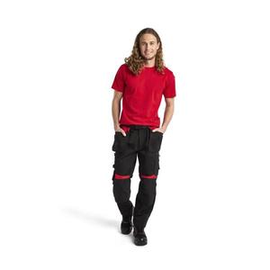BLAKLADER - 155518609956C154 Craftsman <b>trousers</b> Black/<b>Red</b> - EAN 7330509753118 WORK <b>TROUSERS</b> <b>CARGO</b> WORK <b>TROUSERS</b> - Product Image 3