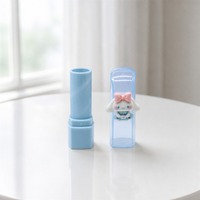 Vente en gros de tubes à gloss bleu clair personnalisés, tubes à gloss vides, emballages de baumes à lèvres, contenants de rouge à lèvres, contenants pour bâtonnets