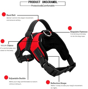 ハンドル付きプル反射調節可能なビッグドッグハーネスなし - Product Image 2