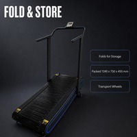 Tapis de course incurvé manuel non motorisé FEIFANHONGYU pour entraînement cardio commercial en salle de sport et studio de fitness