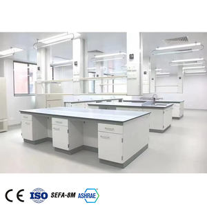 Muebles de laboratorio comercial escolar Mesa de laboratorio comercial Banco de laboratorio de isla con gabinetes en la universidad - Product Image 1