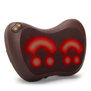 Nouveau coussin de massage électrique multifonctionnel, 4 modes, physiothérapie infrarouge, contrôle de la minuterie, pétrissage, coffret cadeau, masseur de cou - Product Image 2