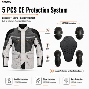 เสื้อแจ็คเก็ตมอเตอร์ไซค์วิบาก รุ่น LY903A สำหรับการเดินทางและการขับขี่มอเตอร์ไซค์แบบผจญภัย - Product Image 3