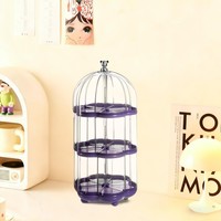 Boîte de présentation rotative à 360 degrés, boîte de rangement transparente multifonctionnelle pour poupées, figurines d'action, jouets de collection