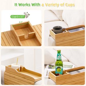 Porte-gobelet de <span class=keywords><strong>canapé</strong></span> en bambou pour collations à distance maison pliable <span class=keywords><strong>canapé</strong></span> accoudoir organisateur de Table pour téléphone <span class=keywords><strong>portable</strong></span> boisson <span class=keywords><strong>Portable</strong></span> <span class=keywords><strong>canapé</strong></span> bras plateau - Product Image 5