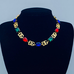 Collier de Créateur de Luxe Inspiré des Lettres DG en Or 18k Élégant et Tendance pour Femme - Product Image 2