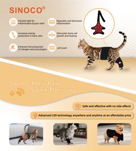 New LED Red Light Therapy Infrared Dog&amp;<strong>Cat</strong> <strong>Clothes</strong> Animal Pain Relief Therapy Wrap Belt Coat for Pet Whole Body 660nm 850nm - Product Image 6