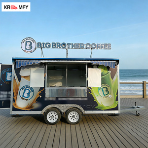 Remolques de Barra de Diseño, Totalmente Equipados, Multifuncionales, Quiosco de Café, Remolque Móvil de Comida, Carrito de Desayuno, Carrito de Dulces y Frituras, Barra de Remolque de 4m - Product Image 3