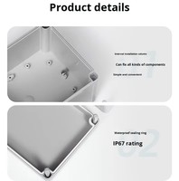Boîte de jonction électrique étanche IP67, boîtier pour équipement électronique, boîte de protection des câbles, spécialement conçue pour le câblage et le routage des fils