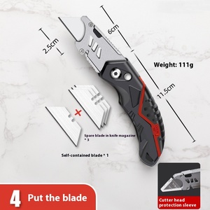 Cuchillas Retráctiles de Acero de Grado 18mm para Cuchillo de Electricista, Herramientas Manuales Personalizables OEM para Cortar Papel y Metal con Precisión - Product Image 6