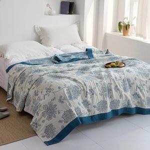 Draps de lit en gaze cinq couches en pur coton, épais, pour l'automne et l'hiver, pour lits simples et doubles, adaptés aux climatiseurs, pour dropshipping Shopify - Product Image 4
