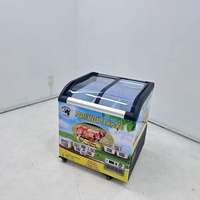 Congélateurs vitrine pour glaces et bâtonnets glacés en promotion, 280L/350L/450L, avec porte vitrée incurvée