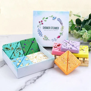 Vaporizadores de ducha cuadrados de aromaterapia perfumados orgánicos veganos naturales relajantes embalaje personalizado OEM/ODM - Product Image 3