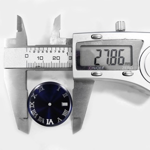 Quadrante per <span class=keywords><strong>Orologio</strong></span> con Diamanti Dorati e Numeri Romani Argentati per <span class=keywords><strong>Orologio</strong></span> da 36mm 1601, Compatibile con Movimento 1570 1575, Parti di Ricambio Aftermarket per Orologi. - Product Image 5