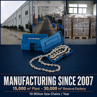 Chaîne de tronçonneuse industrielle LONGER SAWCHAIN pour tronçonneuse à essence, guide-chaîne de 18 pouces, certifiée CE, pièces de rechange