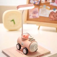 Train à LED Petite lampe de bureau Chargement USB Taille-crayon de bureau pour étudiant Learning Eye Protection Bedroom Lamp Cadeau pour enfants