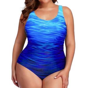 Nouveau design Sexy dos ouvert Durable eau ondulation dégradé Bikini <span class=keywords><strong>grande</strong></span> <span class=keywords><strong>taille</strong></span> ventre contrôle une pièce sport <span class=keywords><strong>maillot</strong></span> <span class=keywords><strong>de</strong></span> <span class=keywords><strong>bain</strong></span> pour les femmes - Product Image 1