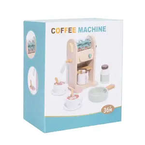 Gioco <span class=keywords><strong>di</strong></span> ruolo in legno per bambini finta macchina da caffè fai da te gioco simulazione educativa giocattoli da <span class=keywords><strong>cucina</strong></span> per bambini juguetes para los ninos - Product Image 6