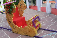 Magnifiques palanquins/Doli de mariage style paon, Palki royal argenté pour l'entrée des mariés, Doli argenté de mariage musulman, Royaume-Uni