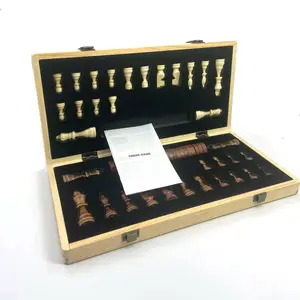棋盘游戏磁性棋子格子2in1双陆棋室内象棋游戏高品质国际折叠彩盒NR男女通用