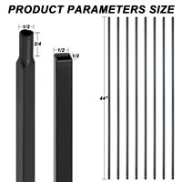 Design moderne de haute qualité, garde-corps en acier inoxydable noir pour intérieur, balustrade en métal, escaliers décoratifs simples en fer