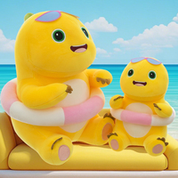 Vente en gros d'anneau de bain d'été populaire Dragon de lait en peluche poupée de dessin animé Dragon de lait poupée mignonne cadeau pour enfants