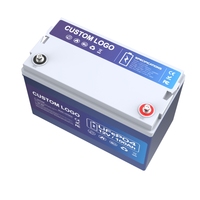 Baterai Lithium Ion 5000+ Siklus 12v 50ah 100ah Isi Ulang 12.8v Lifepo4 untuk Sistem Tenaga Surya Motor Trolling Laut