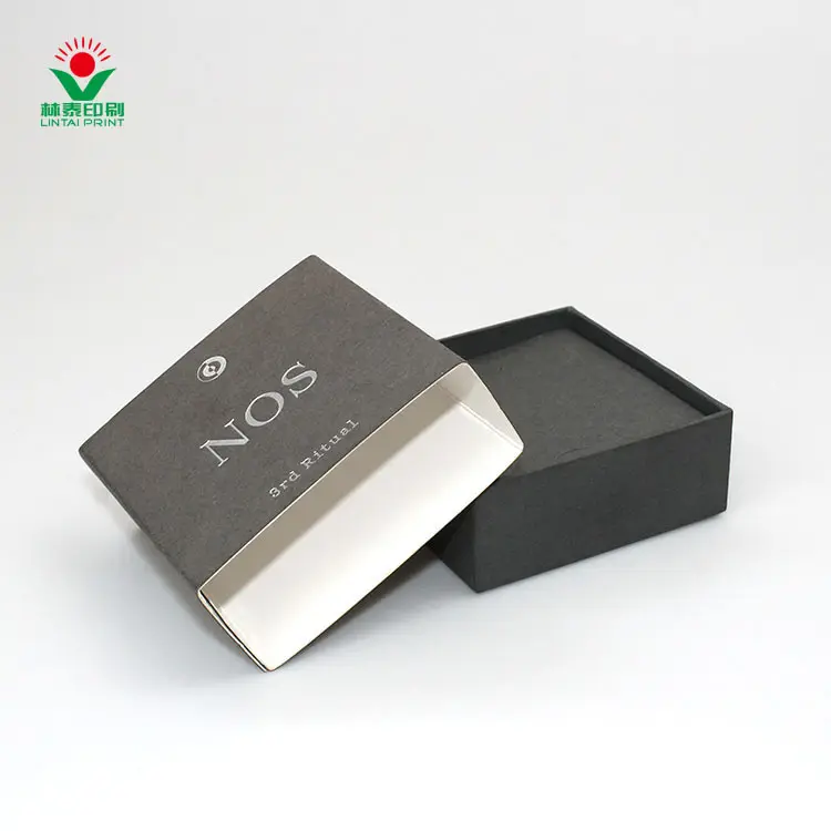 पर्यावरण के अनुकूल कस्टम लोगो रंग मुद्रण स्लाइडिंग दराज गर्म चांदी कार्ड बक्से आस्तीन आभूषण पेपर बॉक्स डालने के साथ