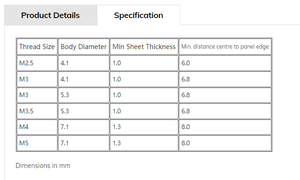 Entretoises filetées aveugles auto-serrantes Entretoises en acier inoxydable M2 M2.5 M3 M3.5 M4-Types <span class=keywords><strong>BSOS</strong></span>-Métrique - Product Image 6