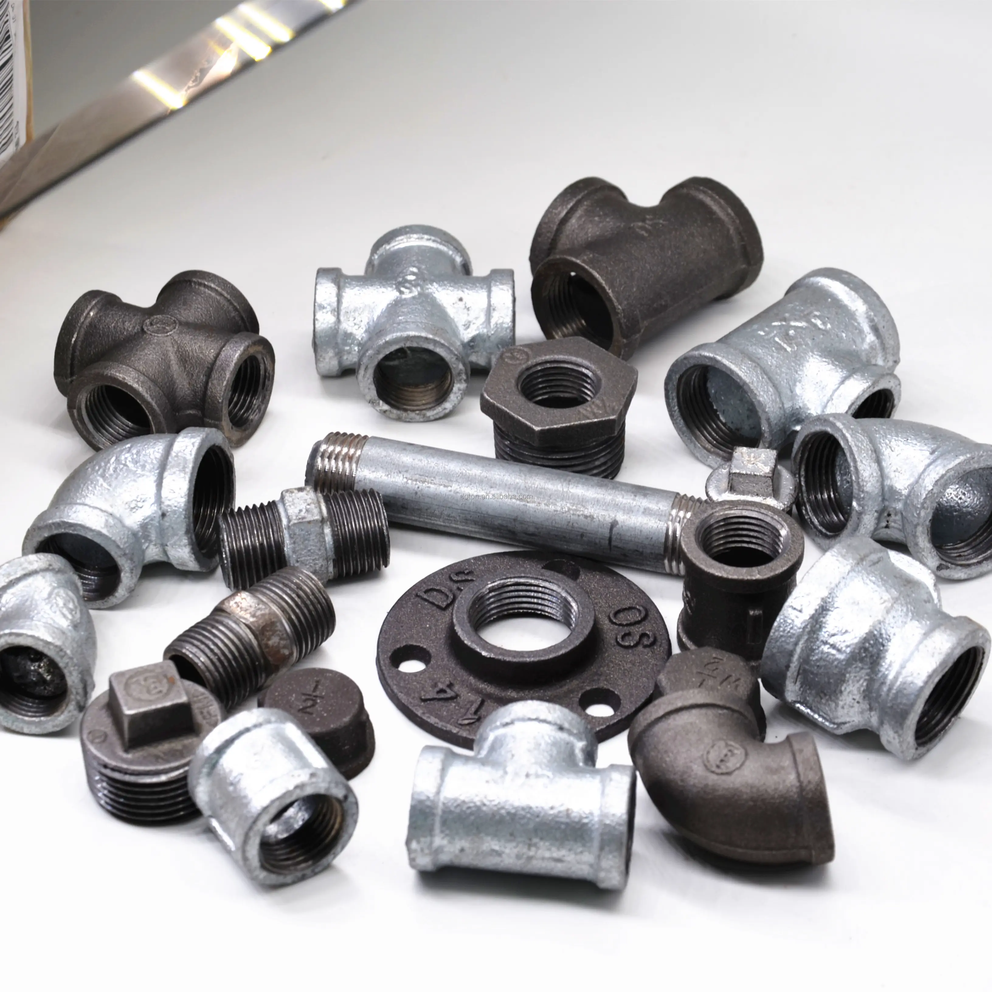 Lack-accesorios de tubería de hierro fundido lbow 90, piezas de tubería estándar para ussia