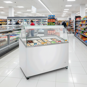 Klimasan D400 DFSG AF DISPLAY Refrigerador Comercial para Supermercado de Una Sola Temperatura, 2 Puertas, 6 Estantes, Descongelación Automática, Blanco, Deslizante en Ángulo - Product Image 3