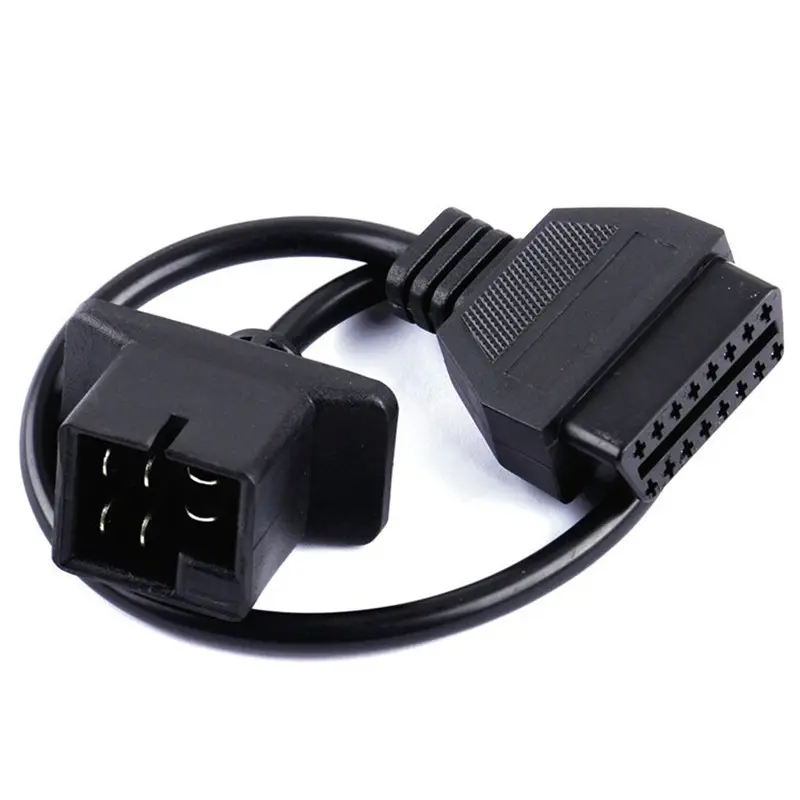 6 Pin OBD1 stecker zu 16 Pin Female OBD2 Cable Car Diagnostic Connector Adapter For Chrysler