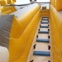 Château gonflable gonflable de qualité commerciale avec toboggan tropical impressionnant pour le plaisir de jouer et le divertissement de la maison de rebond