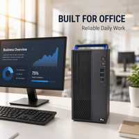 Ordinateur de bureau Hygon pour l'achat groupé gouvernemental des écoles, 8 Go de RAM, SSD 512 Go, GPU dédié 2 Go, moniteur, logo personnalisé, ordinateur de bureau Linux