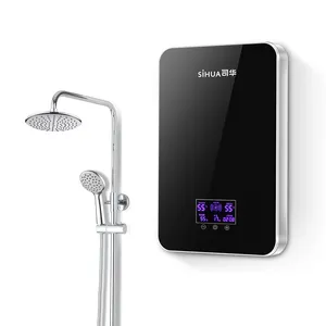 バスルーム洗面器用SiHUAインテリジェントインバーター電気タンクレスインスタントシャワーヒーター