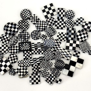 Perles de mosaïque en coquillages naturels et pierres précieuses, accessoires faits à la main pour la fabrication de boutons de manchette, cadeau, fête, vente en gros - Product Image 3