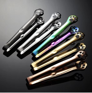 304 Stainless Steel <b>BBQ</b> Tongs Heat Resistant & Easily Cleaned Multi-Purpose <b>BBQ</b> Tool Set Bread Towel Ice Clips - Product Image 1
