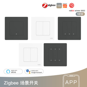 สวิตช์ฉากอัจฉริยะ Moes Zigbee 3.0 รีโมทคอนโทรลไร้สาย 1234 ปุ่ม Tuya Smart Home - Product Image 3