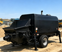 Pompe à béton sur remorque haute performance 2026 avec une capacité de 40-80 m³/h |   Machine de livraison de béton portable électrique/diesel