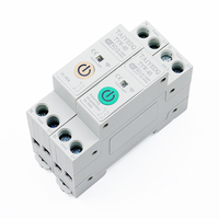 Disjoncteur intelligent Wi-Fi avec mesure KWh, 3 pôles, 6 kA, minuterie, compteur d'énergie industriel en plastique, tension, courant, fuite à la terre
