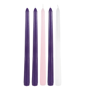 Multicolor Taper Stick Pillar Candles for Dinner Christmas <strong>Advent</strong> Party Festival Easter Ramadan Diwali Paraffin Wax - Product Image 1
