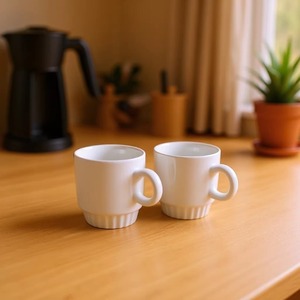 Loyalty White <b>Ceramic</b> Coffee <b>Cup</b> With Handle Heat Resistant Home Office Use - Product Image 2