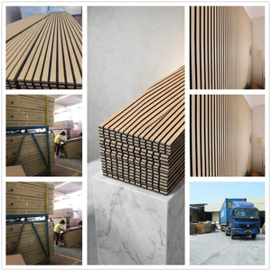 Panneau acoustique en lattes de bois ignifuge, installation rapide en DIY pour la rénovation de maisons anciennes, <span class=keywords><strong>isolation</strong></span> acoustique, décoration murale et de plafond - Product Image 5