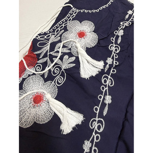Abito da Spiaggia in Rayon con Ricami Floreali Boho <span class=keywords><strong>Chic</strong></span>, Disponibile nei Magazzini Locali USA - Product Image 5